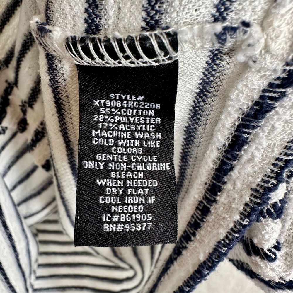 Sanctuary Nothing Extra Striped Knit Button Front Sweater Vest Tank Medium - Picture 3 of 5
